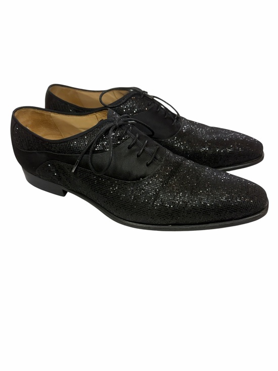 Mezlan Other - Mezlan Black Sequin Lace-Up Oxford Dress Shoes